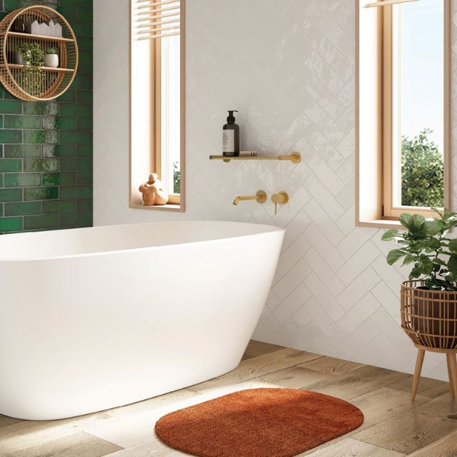 Fienza Kaya Shower Shelf Urban Brass