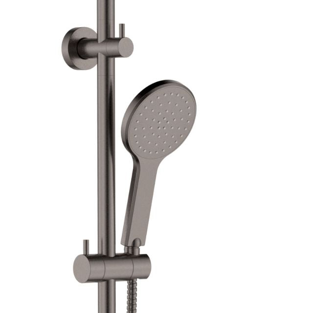 Fienza Kaya Twin Rail Shower Gun Metal