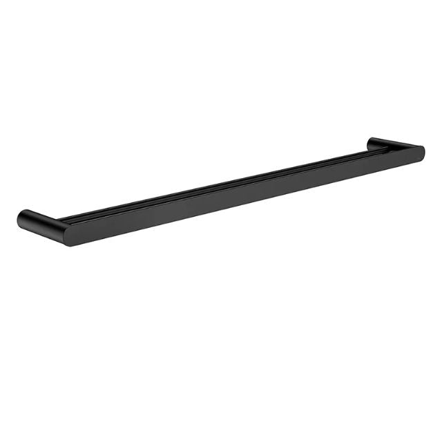 Meir Curvaé Double Towel Rail 800mm Matte Black