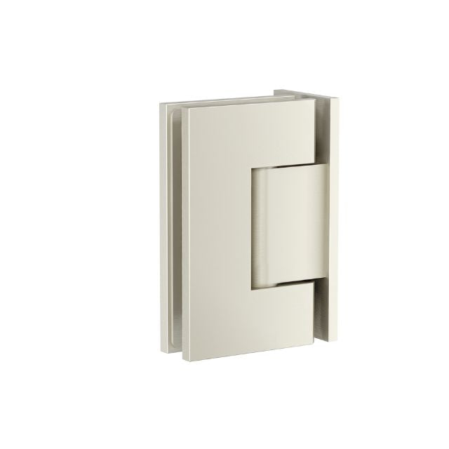 Meir Glass to Wall Shower Door Hinge Brushed Nickel