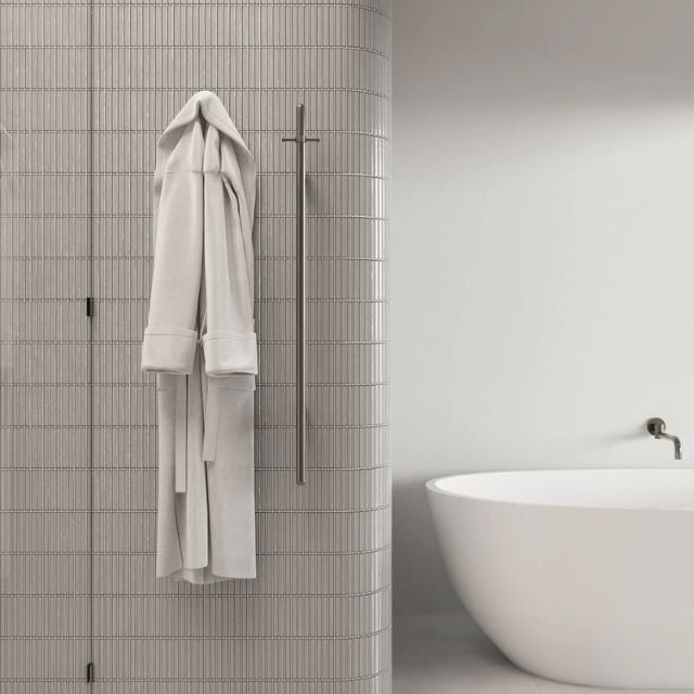 Lifestyle Meir Heated Vertical Towel Rail - Tiger Bronze MHT02B-PVDBN - The Blue Space