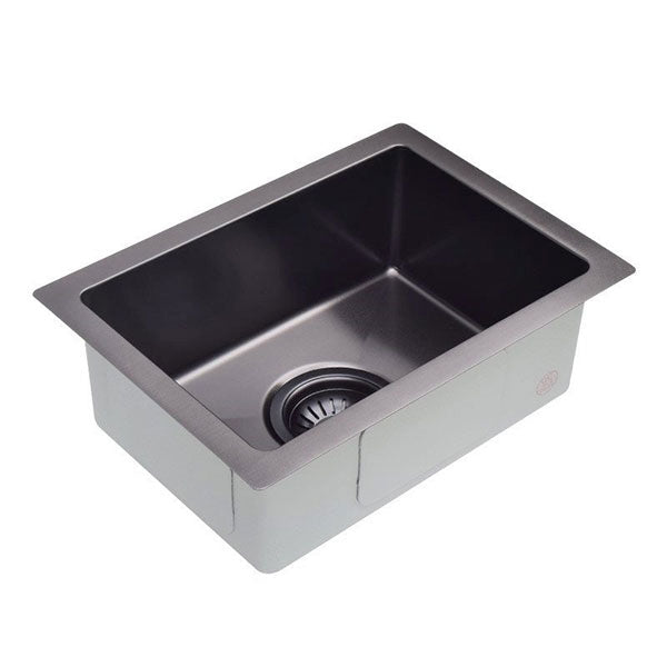 Meir Kitchen Mini Sink Single Bowl 272mm x 382mm - Brushed Gunmetal