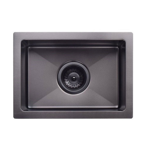 Meir Kitchen Mini Sink Single Bowl 272mm x 382mm - Brushed Gunmetal
