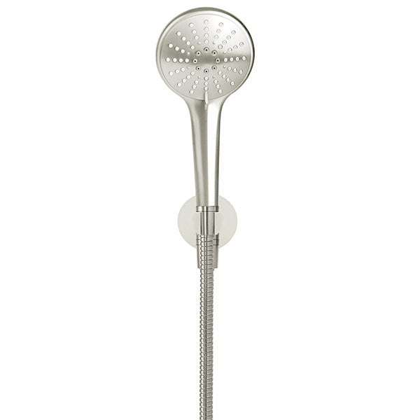 Meir Round 3 Function Hand Shower on Fixed Bracket Brushed Nickel