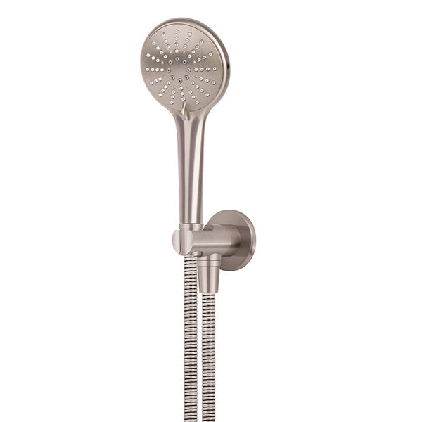 Meir Round 3 Function Hand Shower on Fixed Bracket Champagne