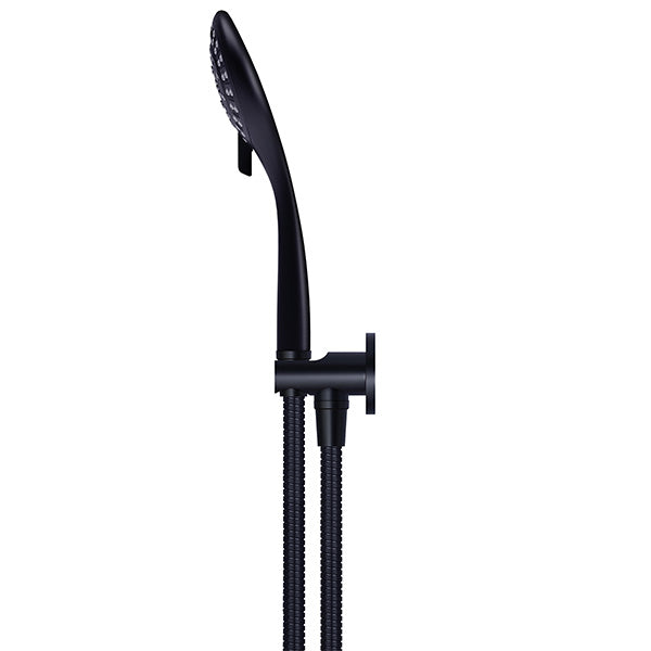Meir Round 3 Function Hand Shower on Fixed Bracket Matte Black