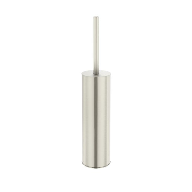 Meir Round Toilet Brush and Holder Brushed Nickel