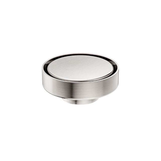 Nero 100mm Round Tile Insert Floor Waste 50mm Outlet Brushed Nickel