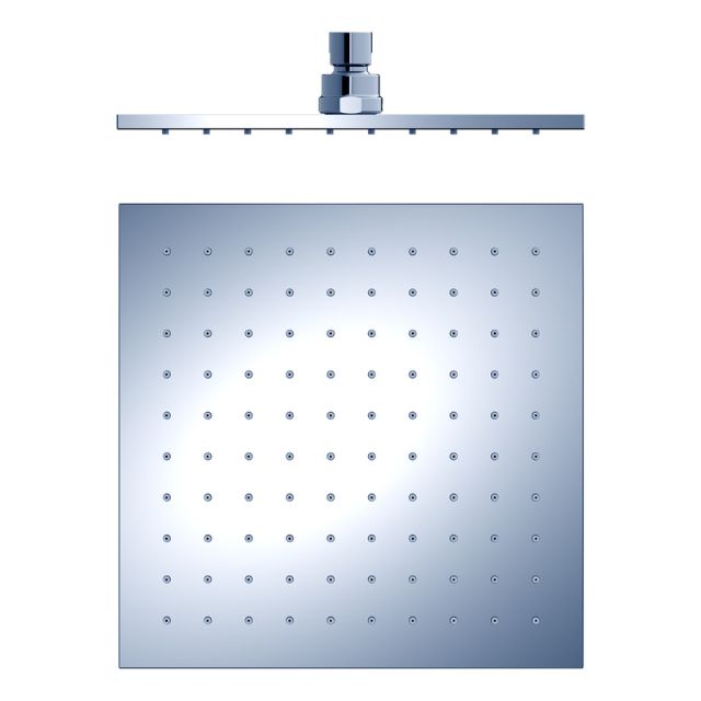Nero 250mm Square Shower Head Chrome
