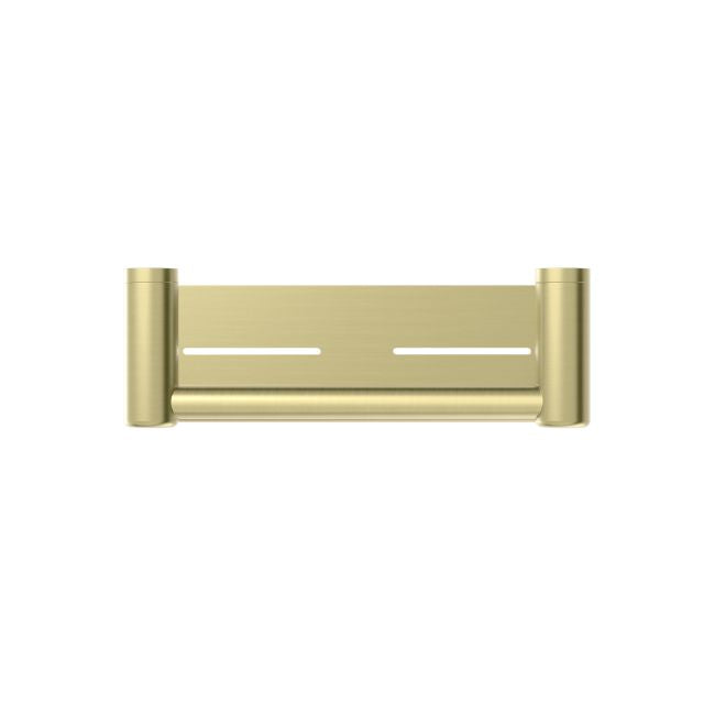 Nero Mecca Care 25mm Grab Rail With Shelf 300mm Brushed Gold