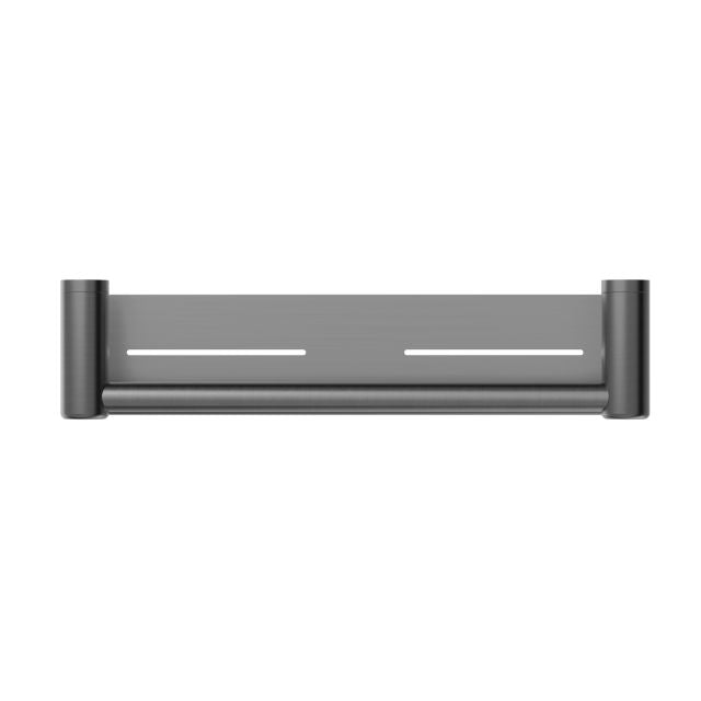 Nero Mecca Care 25mm Grab Rail With Shelf 450mm Gunmetal