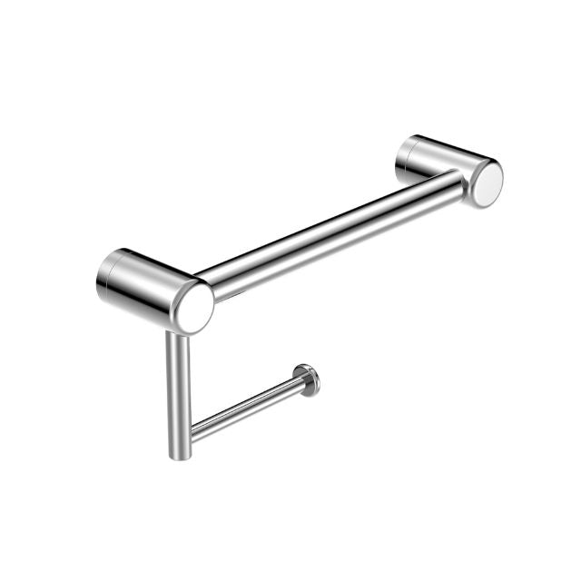 Nero Mecca Care 25mm Toilet Roll Rail 300mm Chrome