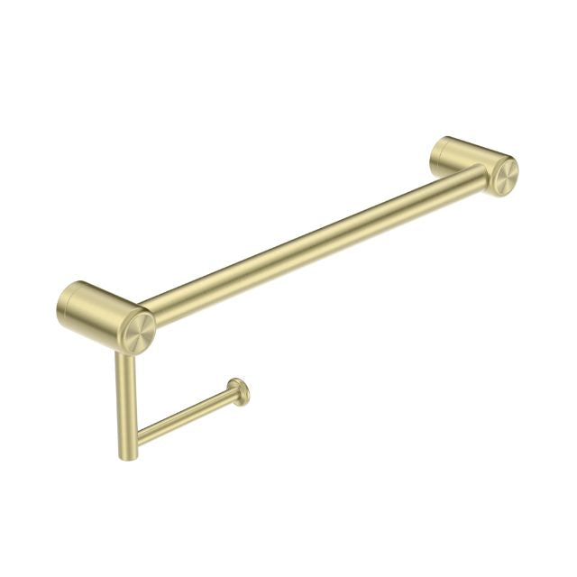 Nero Mecca Care 25mm Toilet Roll Rail 450mm Brushed Gold