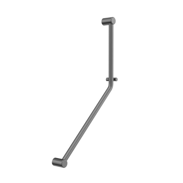 Nero Mecca Care 32mm Ambulant 45 Degree Bent Tube Grab Rail 450x650mm Gunmetal