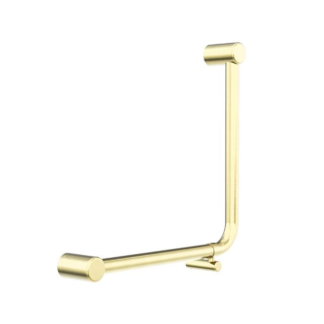 Nero Mecca Care 32mm Ambulant 90 Degree Bent Tube 450x450mm Brushed Gold
