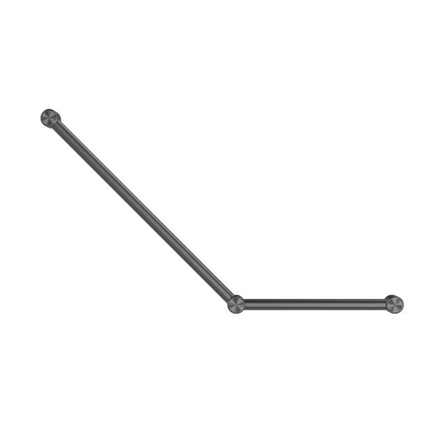 Nero Mecca Care 32mm Ambulant Toilet Grab Rail 45 Degree 750x450mm Gunmetal