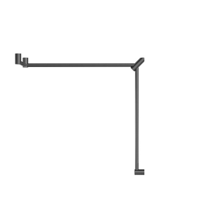 Nero Mecca Care 32mm DDA Toilet Grab Rail Set 90 Degree Continuous 600x1065x1025mm Gunmetal