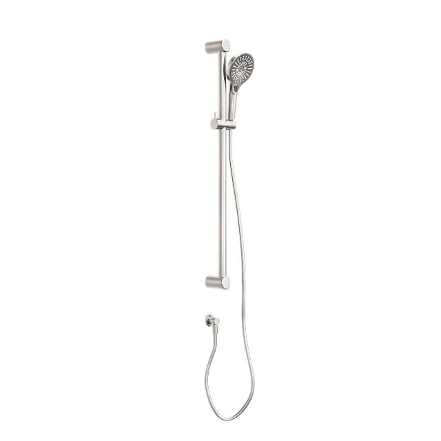 Nero Mecca Care 32mm Grab Rail and Adjustable Shower Rail Set 900mm Brushed Nickel