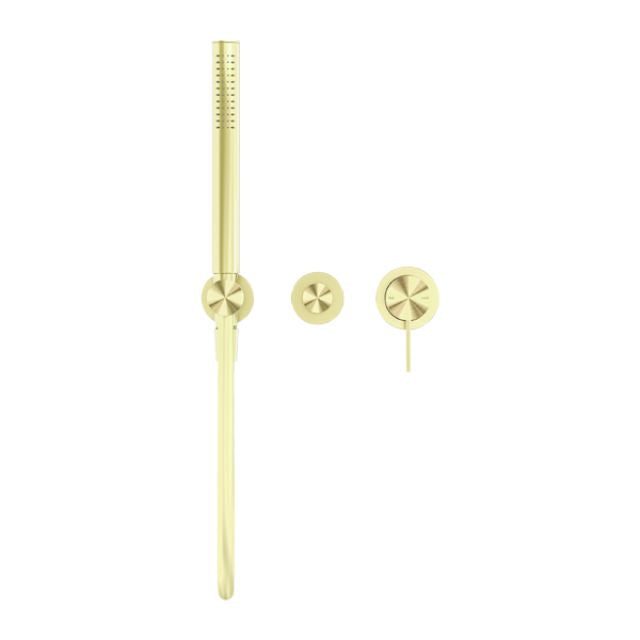 Buy Online Nero Mecca Shower Mixer Divertor System Separate Back Plate in Brushed Gold NR221912FBG - The Blue Space