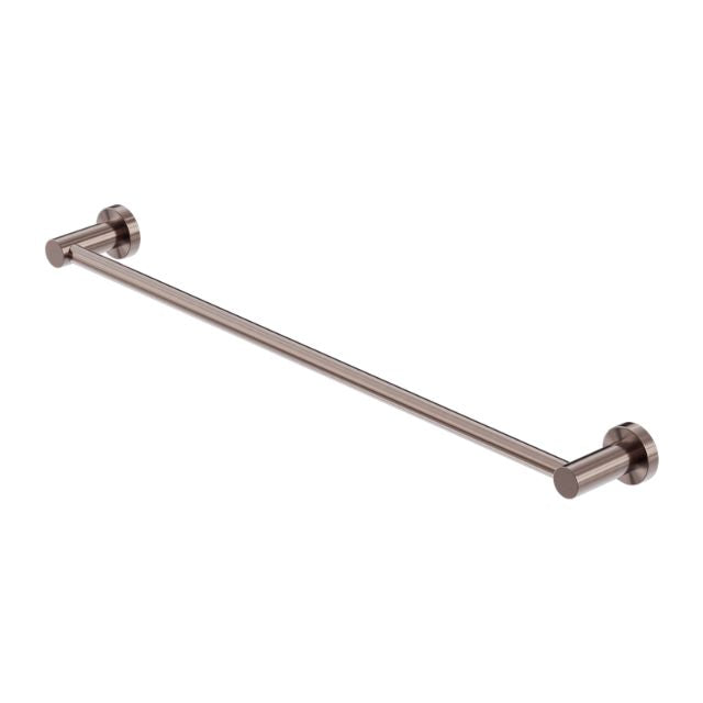 Nero Mecca Single Towel Rail 800mm Brushed Bronze