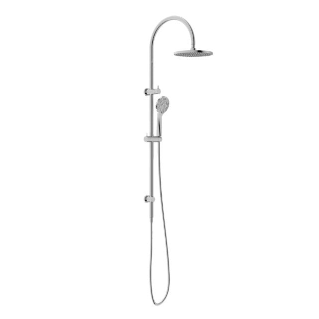 Nero Mecca Twin Shower With Air Shower - Chrome