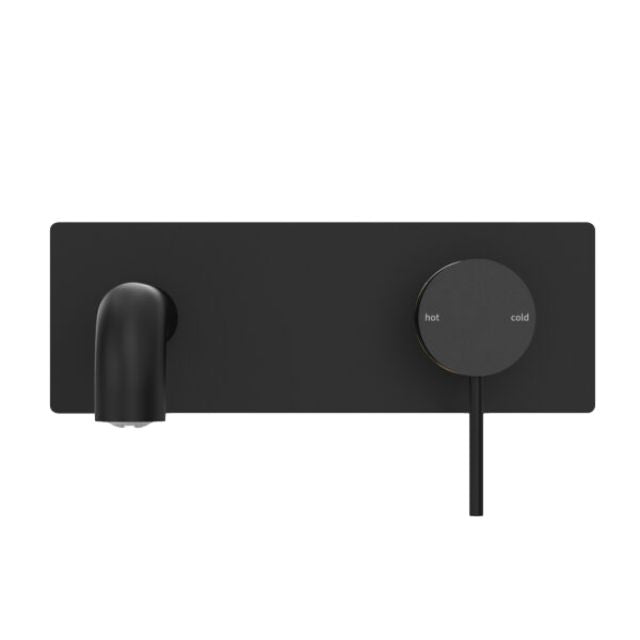 Nero Mecca Wall Basin/Bath Mixer 260mm Matte Black