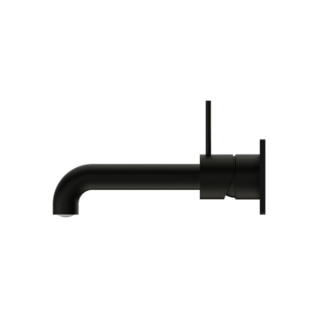 Nero Mecca Wall Basin/Bath Mixer Handle Up 260mm Matte Black