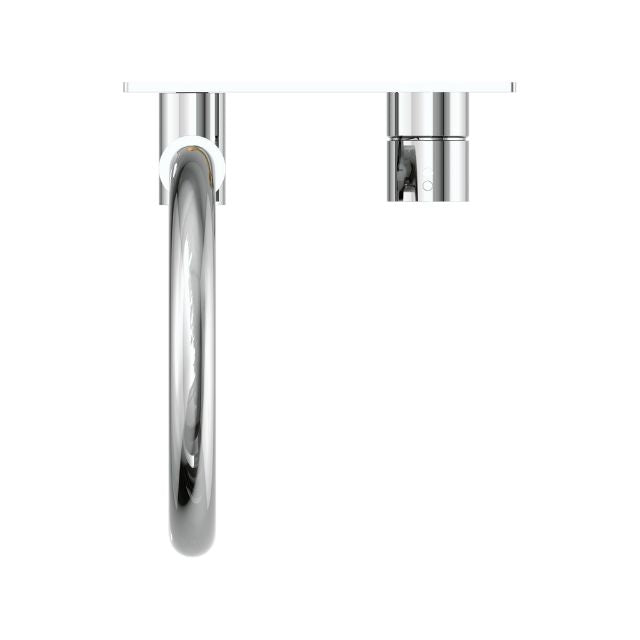 Nero Mecca Wall Basin/Bath Mixer Swivel Spout Handle Up Chrome