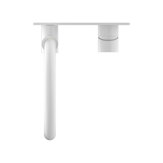 Nero Mecca Wall Basin/Bath Mixer Swivel Spout Matte White