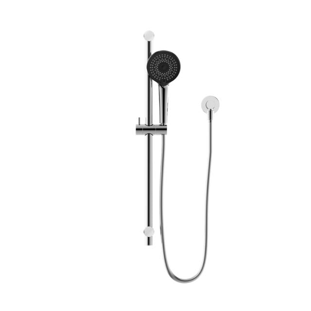 Buy Nero Round Metal Project Shower Rail Chrome - WELS 4 Star Rated - NR319CH - The Blue Space