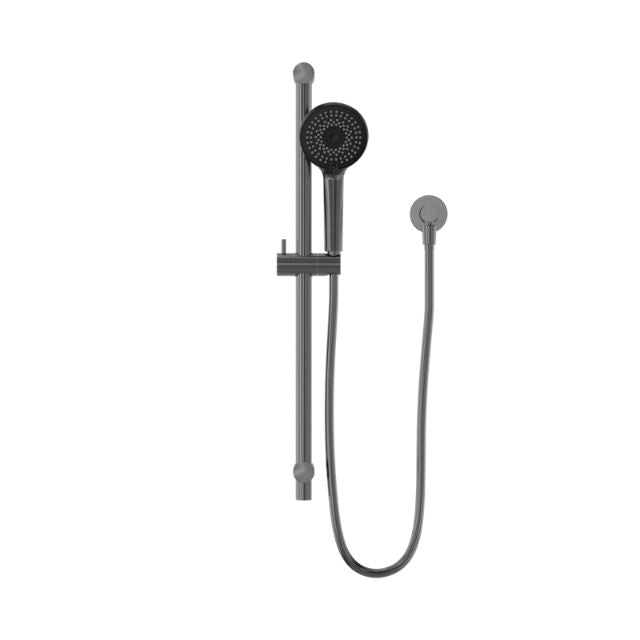 Nero Round Metal Project Shower Rail Gun Metal