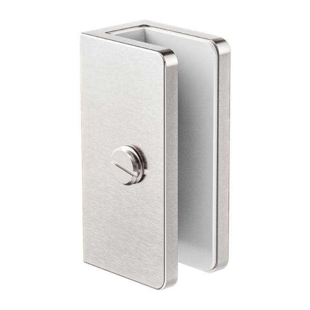 Nero Shower U-Shaped Bracket 10mm Glass Brushed Nickel