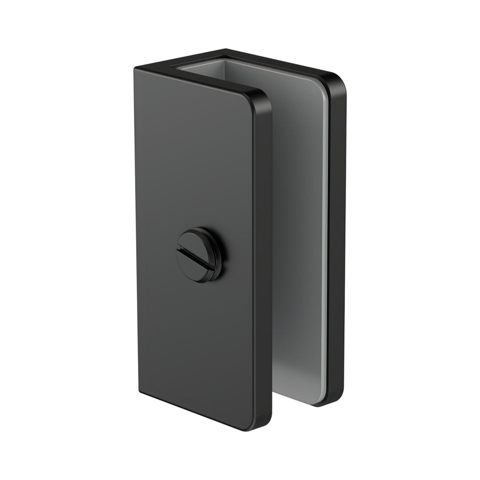 Nero Shower U-Shaped Bracket 10mm Glass Matte Black