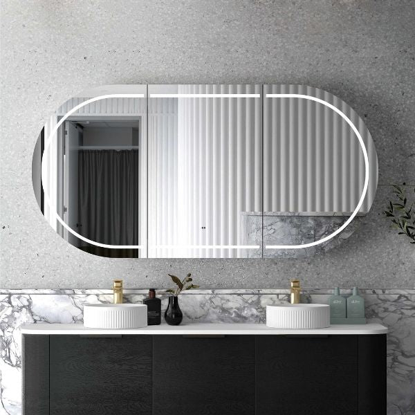 Otti Bondi Wall Hung Curve Vanity - Black Oak