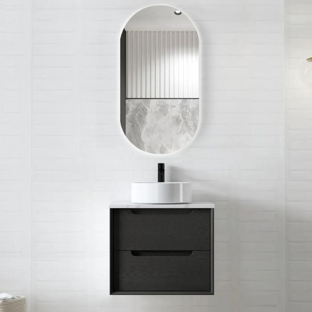 Otti Byron Wall Hung Vanity With Stone Top for Above Counter Basin