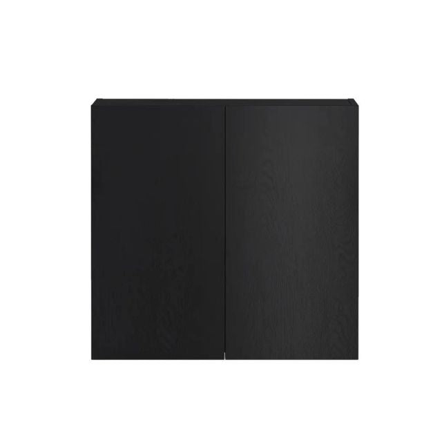 Otti Byron Black Oak 650mm Mini Laundry Cabinet Set Include Wall Cabinet - The Blue Space