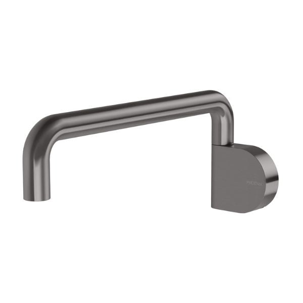 Phoenix Designer Swivel Bath Outlet 230mm Round Brushed Carbon