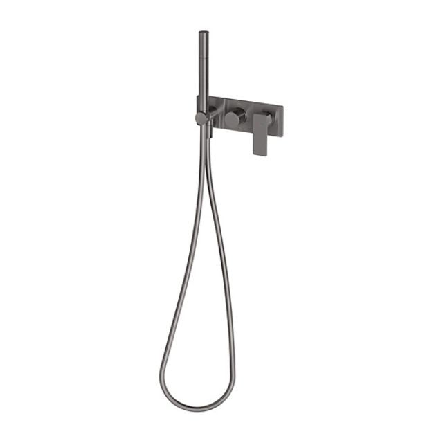 Phoenix Gloss MKII Wall Shower System Brushed Carbon