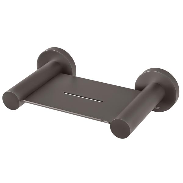 Phoenix Radii Soap Dish Round Plate - Gun Metal