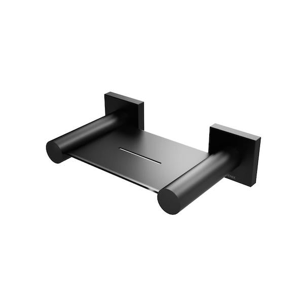 Phoenix Radii Soap Dish Square Plate - Matte Black