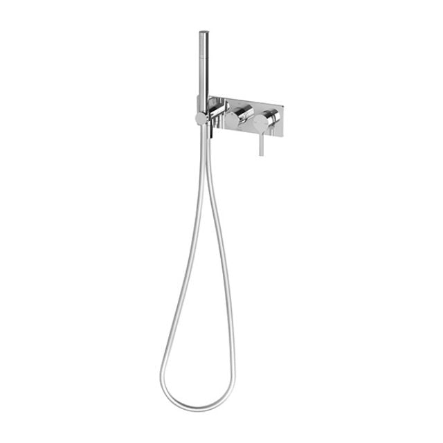 Phoenix Vivid Slimline Oval Wall Shower System Chrome VV7490-00 - The Blue Space