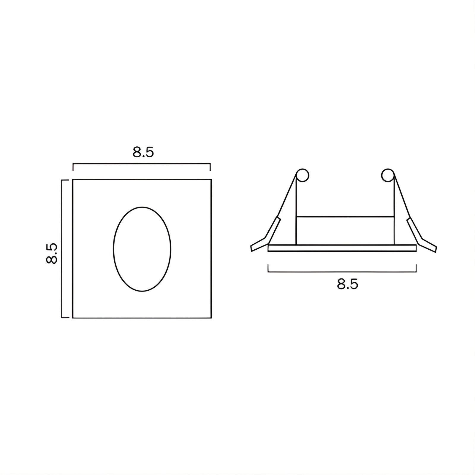 Telbix Snap 3W LED Square Stair Light Natural White - White | The Blue Space