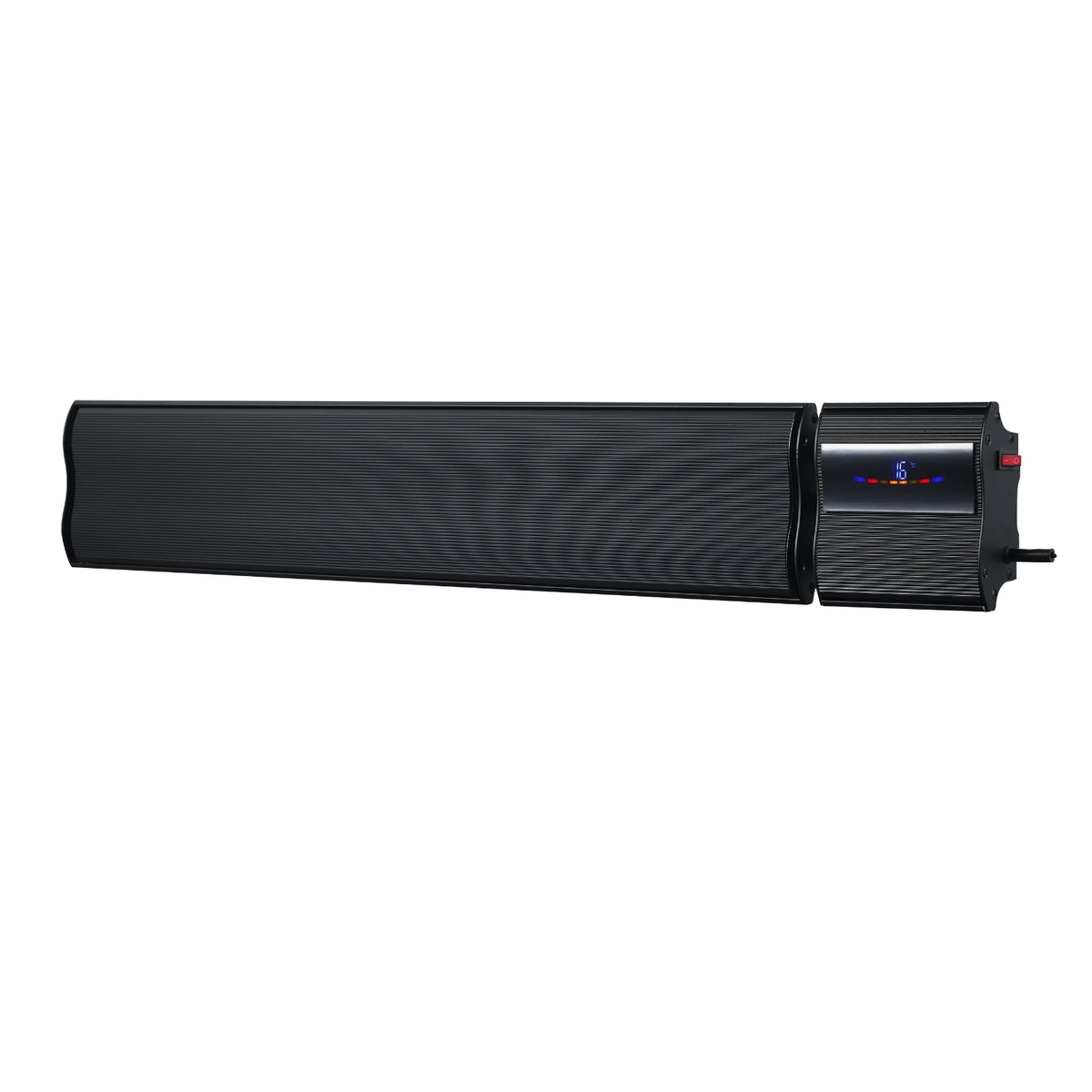 Thermogroup Lotus 2400W Wall Mounted Outdoor Heater with Remote & Wi-Fi 1540x150x215mm - Black LO2400WB - The Blue Space