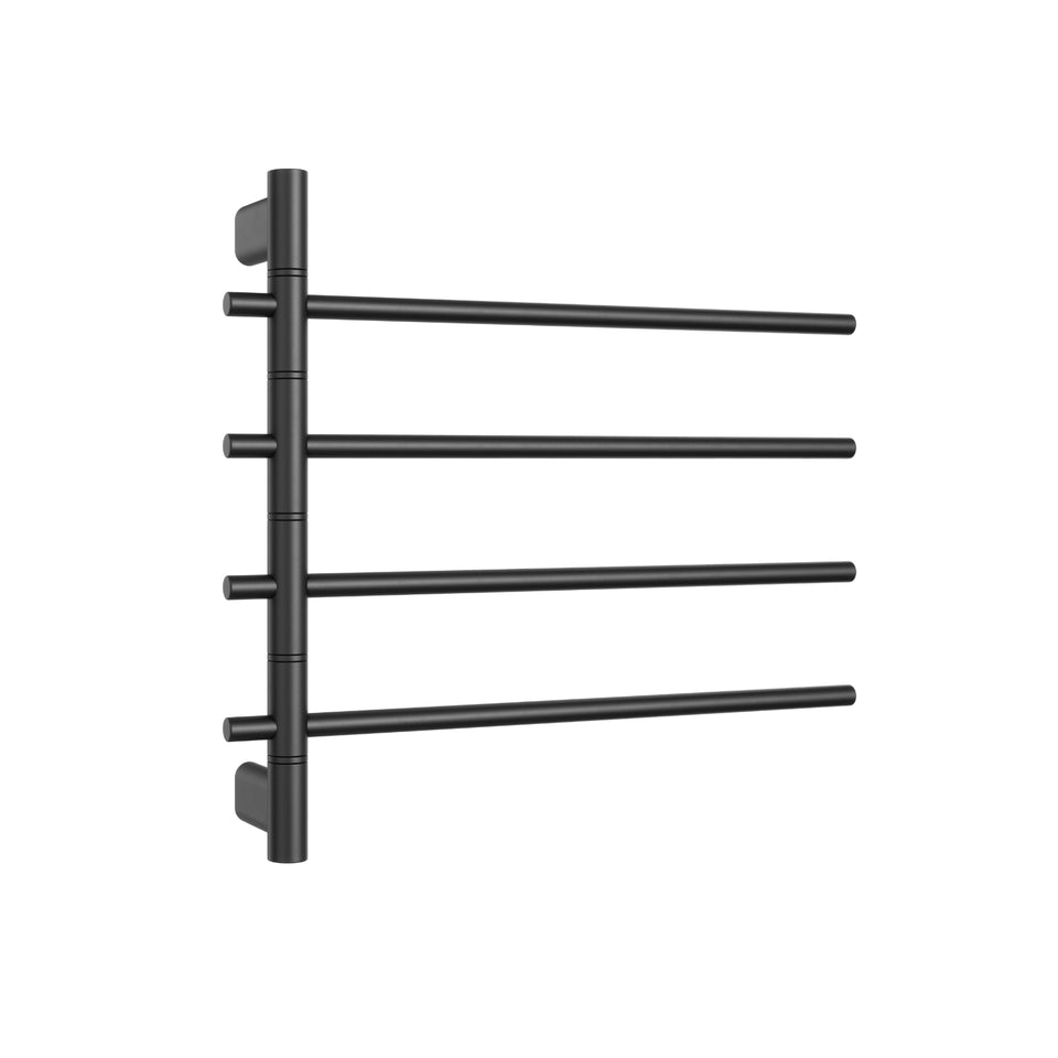 Thermogroup Thermorail Swivel Straight/Round 595x540x104mm 45Watts 4Bars - Matt Black