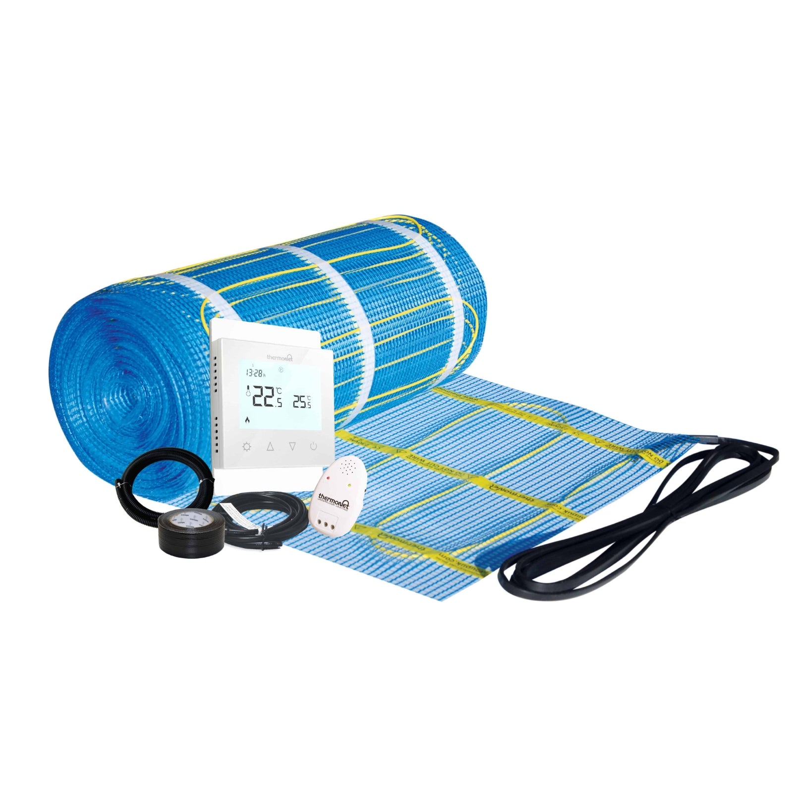 White Thermogroup Underfloor Heating 200W/m² Full Kit - The Blue Space