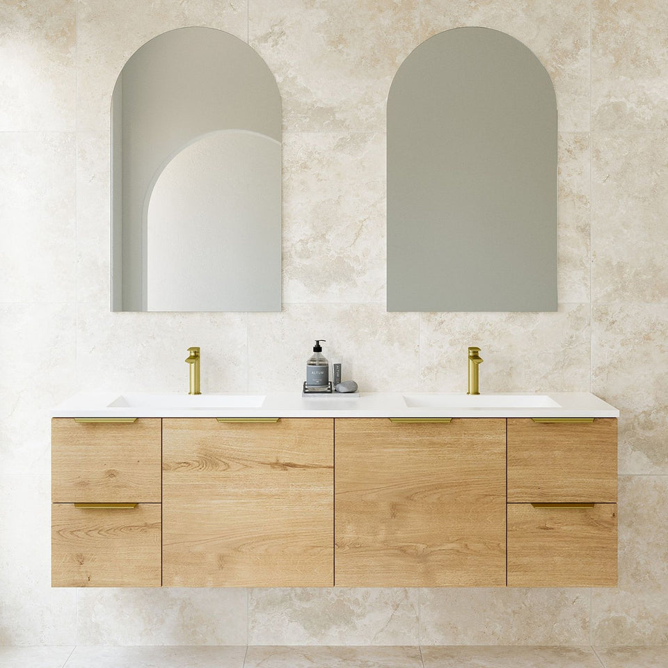 Timberline Carlo Wall Hung Vanity with Regal Basin Top