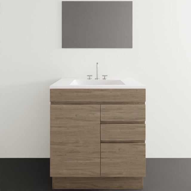 Timberline Indiana Floor Standing Vanity with Alpha Ceramic Top
