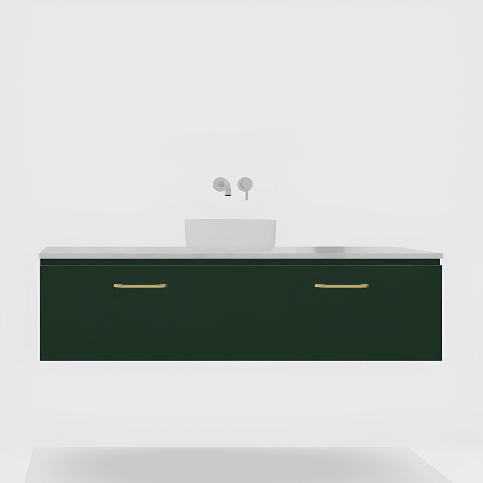 Timberline Kingsley Apollo Wall Hung Vanity with SilkSurface Box Top and Under Counter Basin