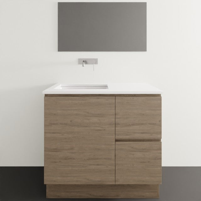Timberline Nevada Floor Standing Vanity with SilkSurface Top & Under Counter Basin