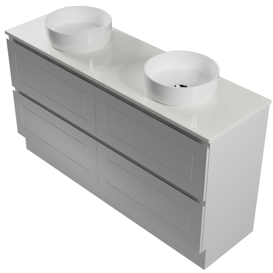 Timberline Nevada Plus Classic Floor Standing Vanity with SilkSurface Top and Above Counter Basin